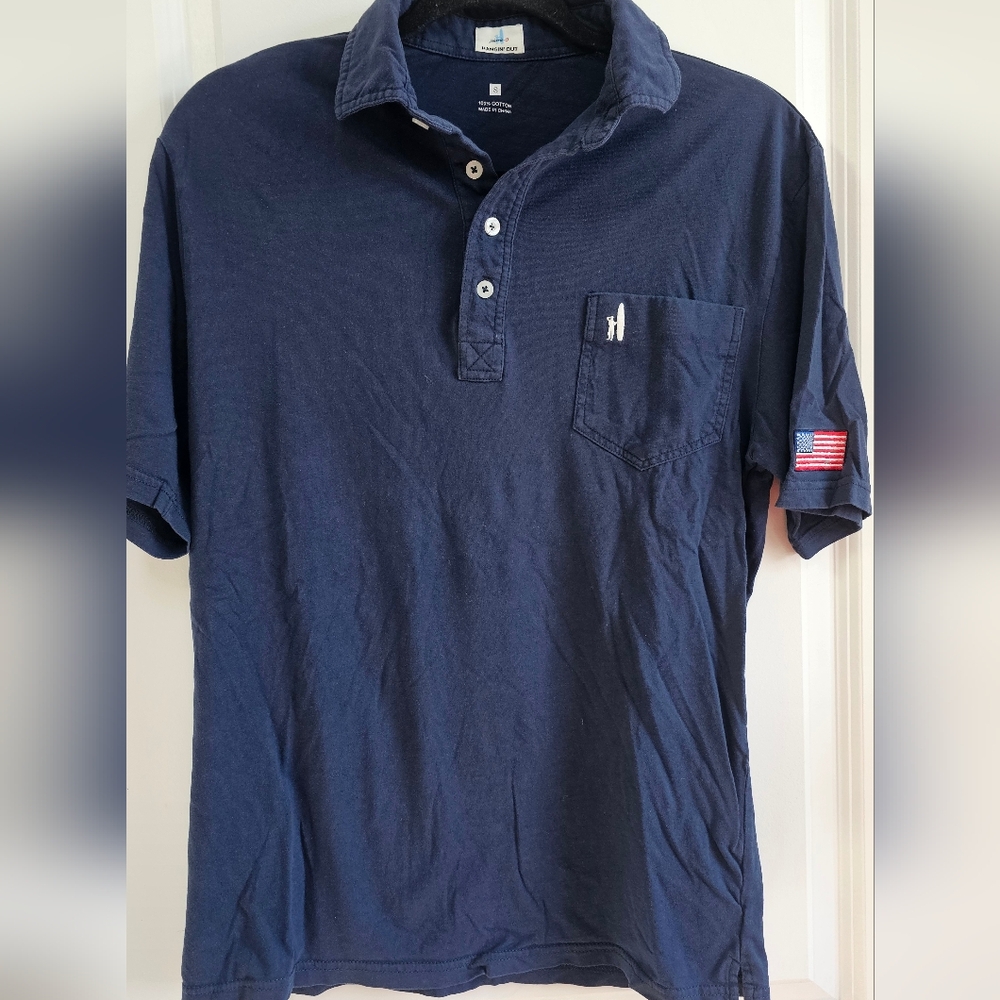 johnnie-O Deep Blue Polo Shirt